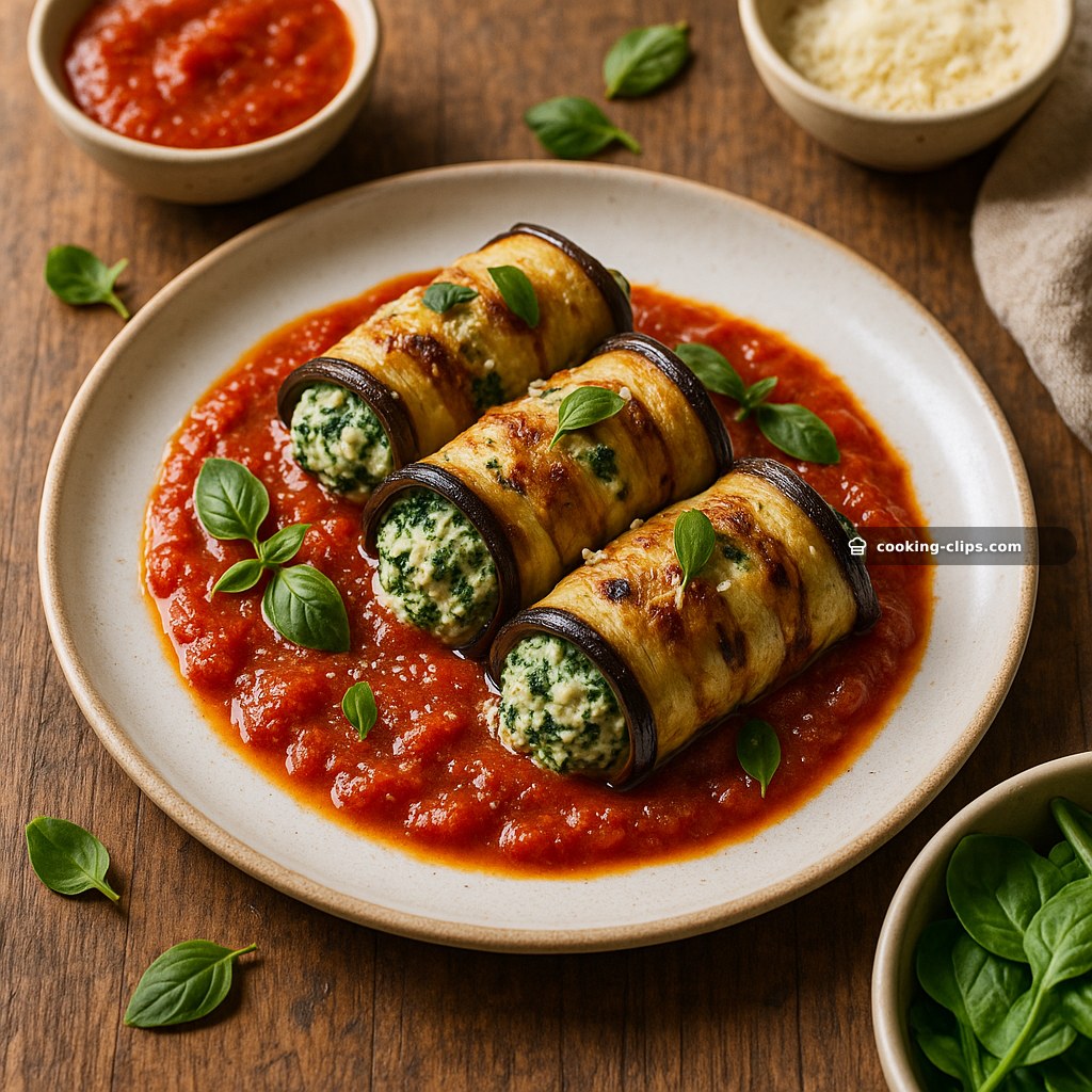 Spinach and Ricotta Rollatini — Dinner recipe