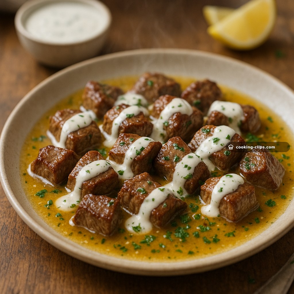 Creamy Beef and Garlic Sauce — Dinner recipe