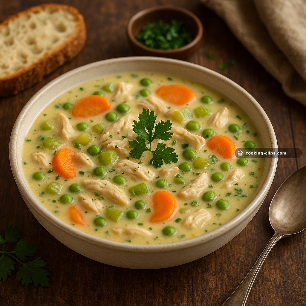 Creamy Chicken & Vegetable Soup — Lunch recipe