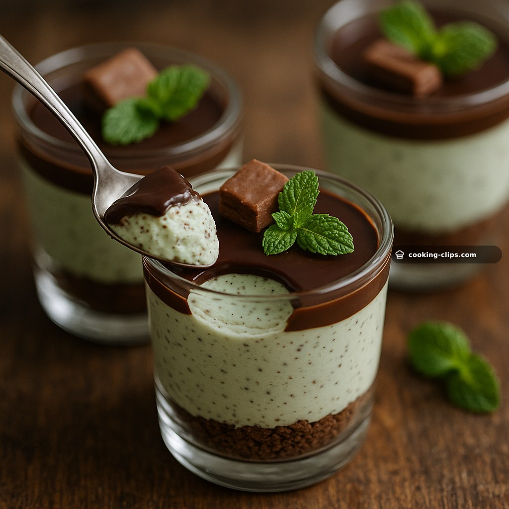 Choc-Mint Tim Tam Cheesecake Cups — Dessert recipe