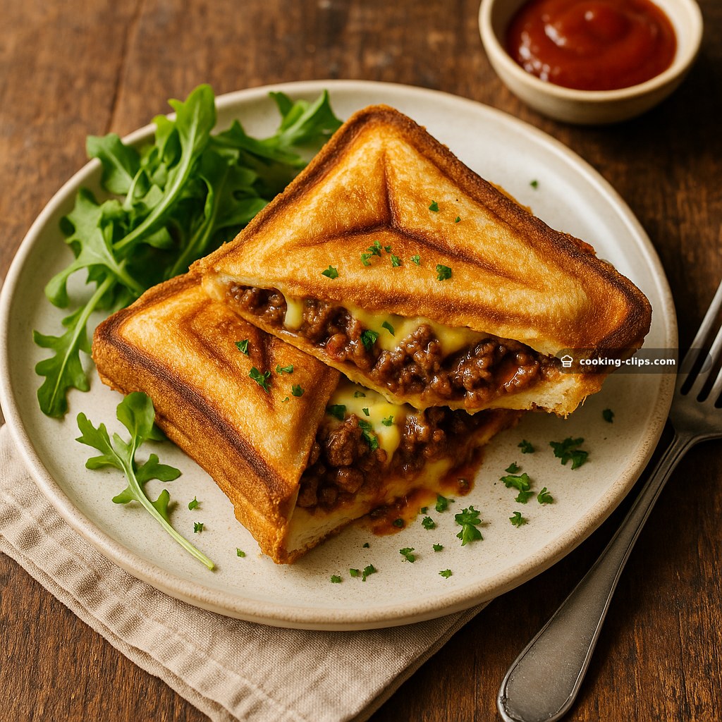 Savoury Mince Jaffle — Lunch recipe