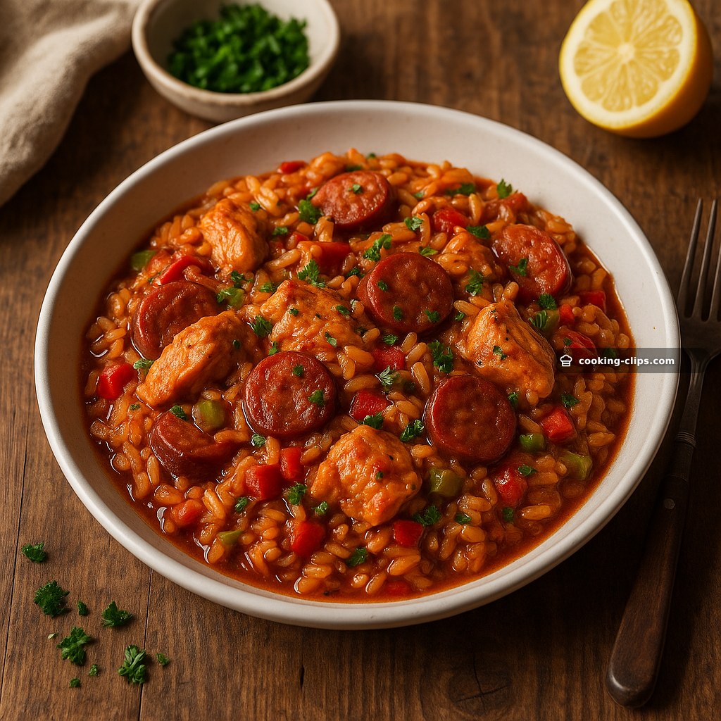 Chicken & Sausage Jambalaya — Dinner recipe