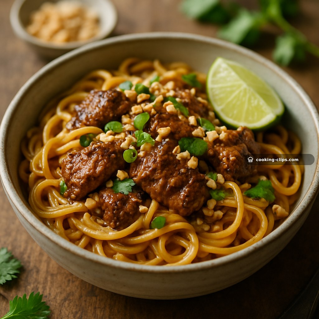 Satay Beef Noodle Bowls