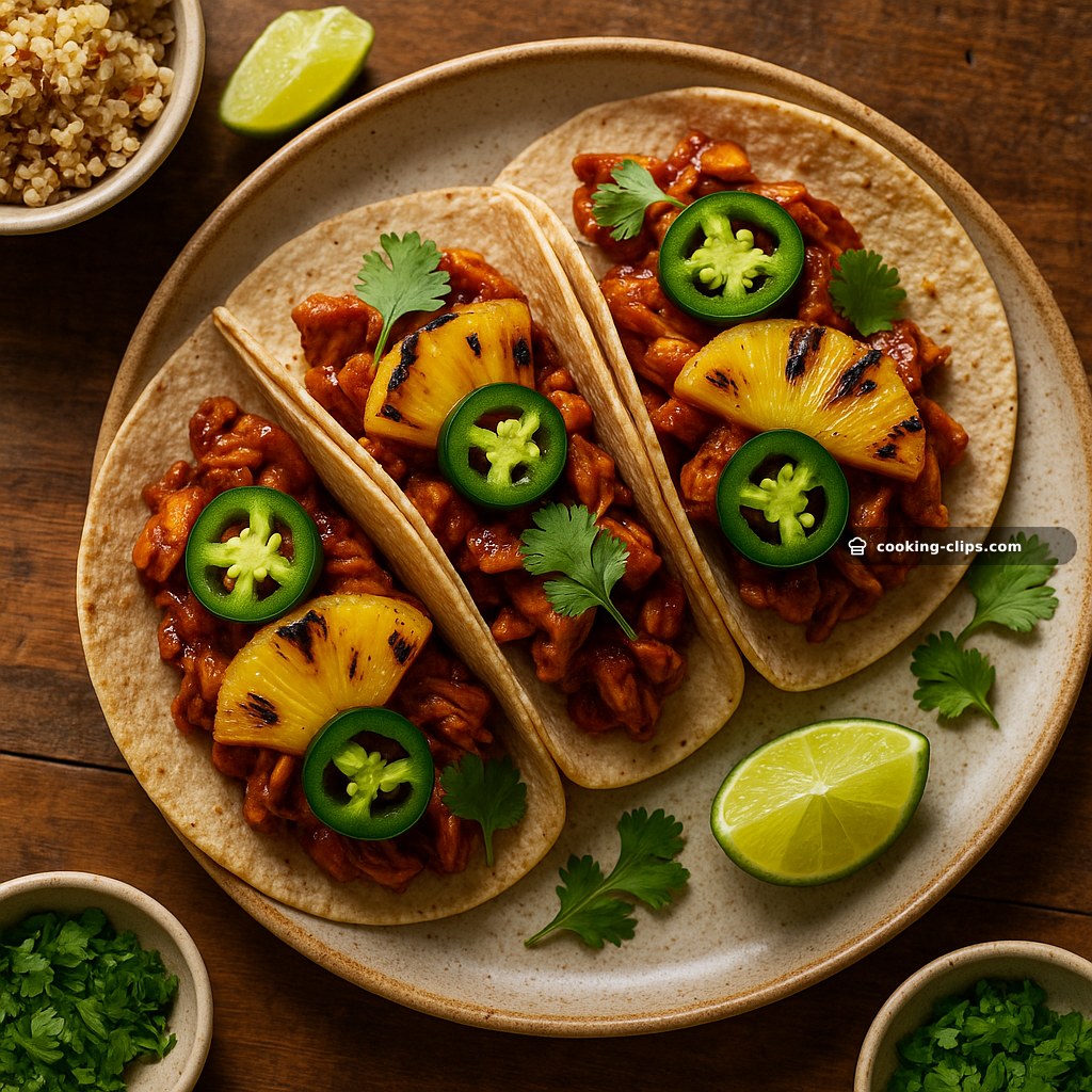 Tacos de Pollo BBQ con Piña y Jalapeño (GLP‑1 Friendly) — Dinner recipe