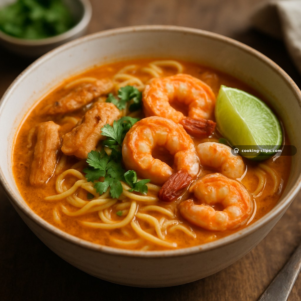 Seafood & Chicken Laksa — Dinner recipe