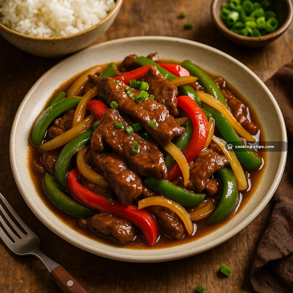 Chinese Pepper Steak with Onions — Dinner recipe