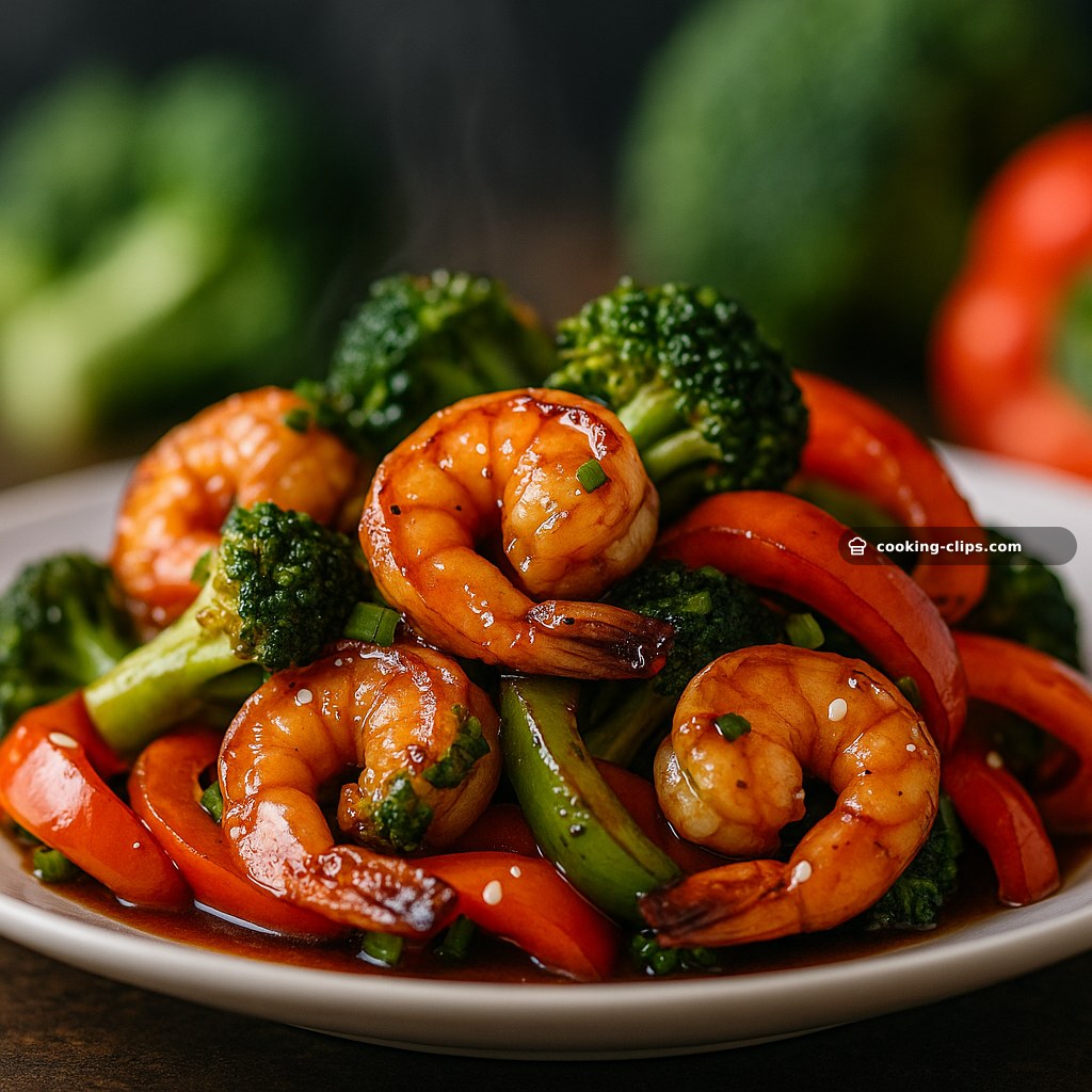Honey Garlic Shrimp Stir-Fry with Broccoli & Bell Peppers