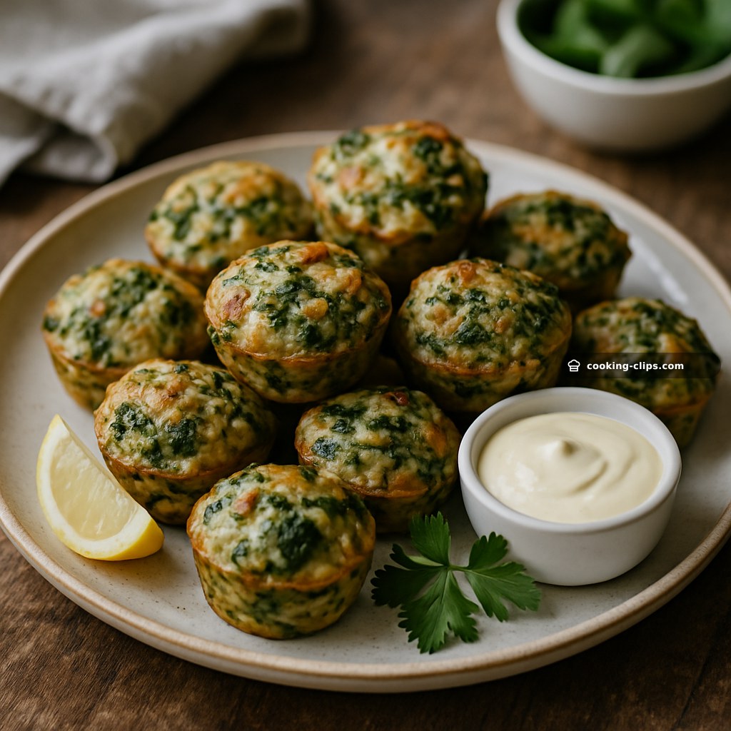 Zucchini Spinach Feta Bites — Snack recipe