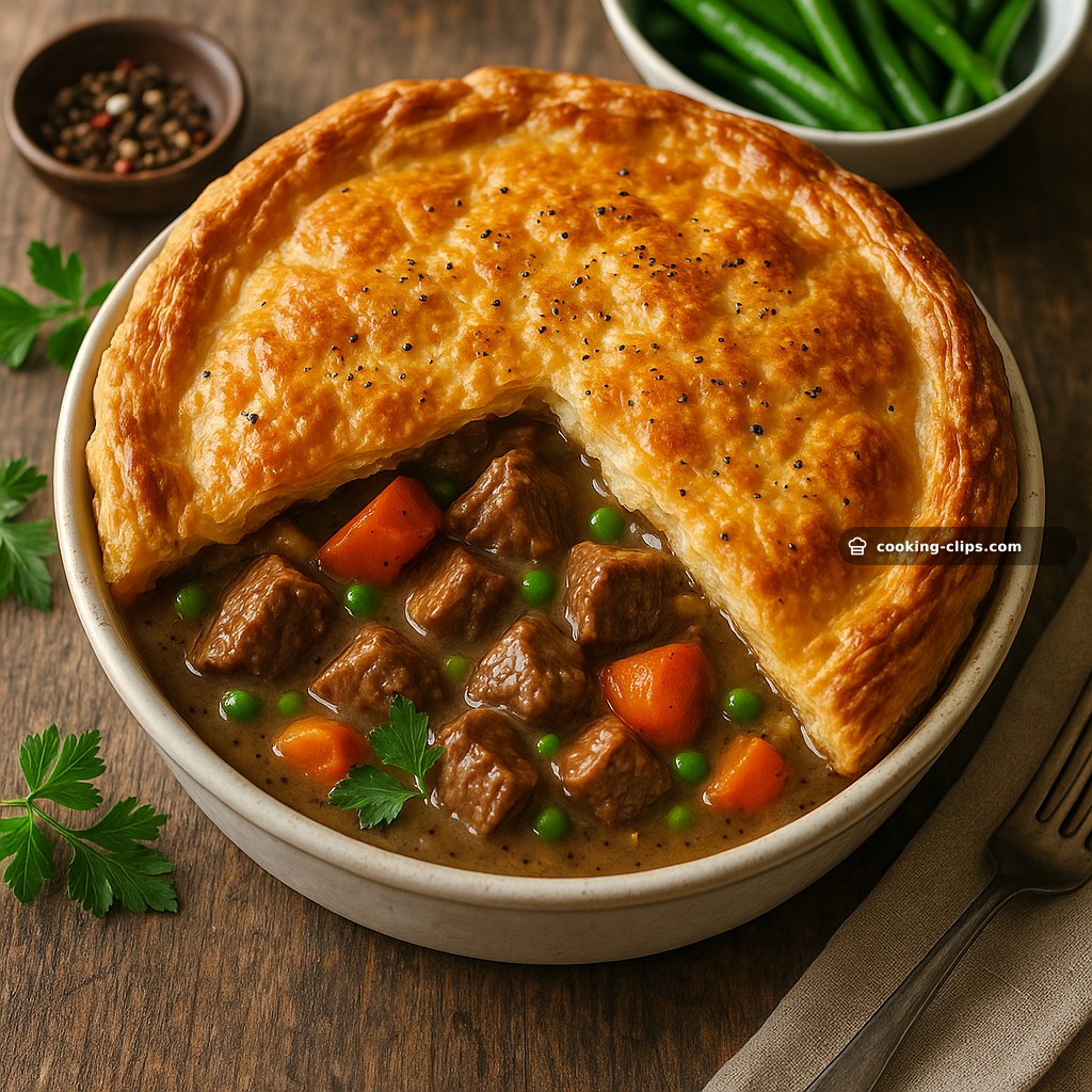 Chunky Beef & Peppercorn Family Pie — Dinner recipe