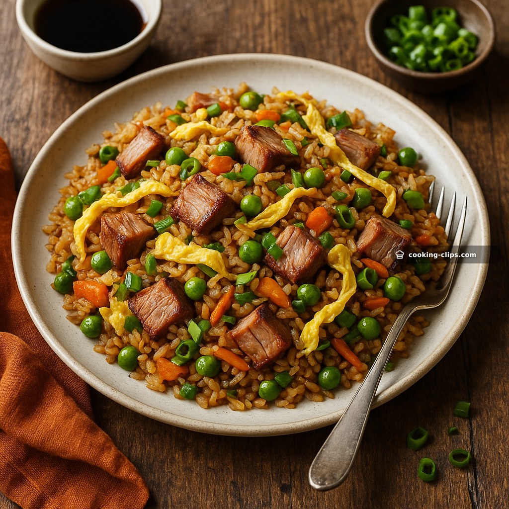 Pork & Veggie Egg Fried Rice — Dinner recipe