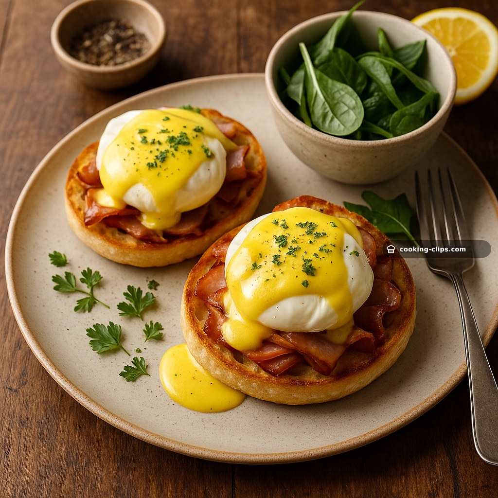 Eggs Benedict with Quick Blender Hollandaise — Breakfast recipe