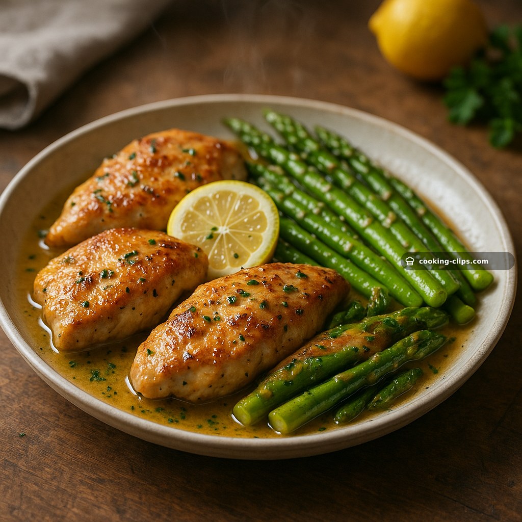 Pollo al Limone e Aglio con Asparagi (One-Pan)