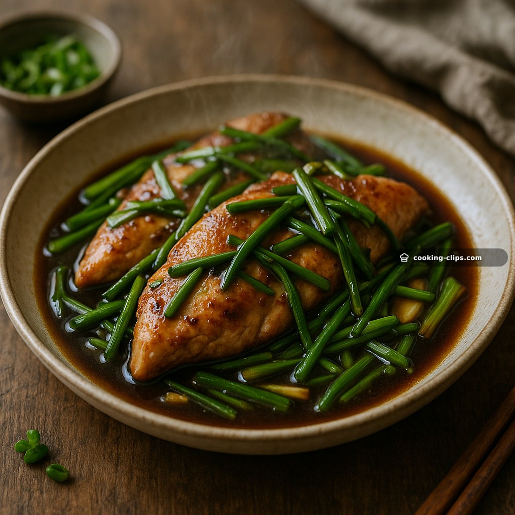 Ginger-Scallion Braised Pan-Fried Chicken — Dinner recipe