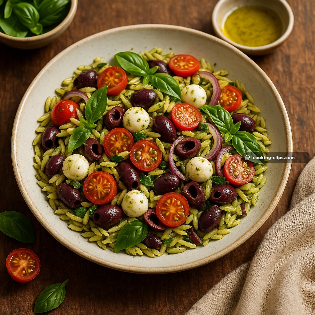 Mediterranean Risoni Salad — Lunch recipe