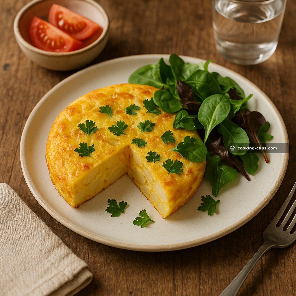 Tortilla Española Light — Potato & Egg Bake — Breakfast recipe
