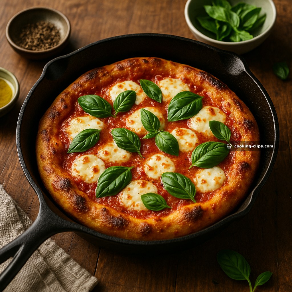 Cast Iron Margherita Pizza — Dinner recipe