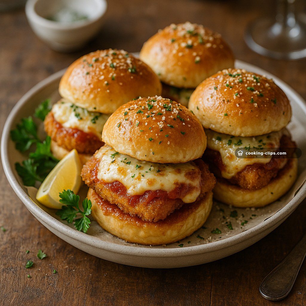 Chicken Schnitzel Parmy Sliders