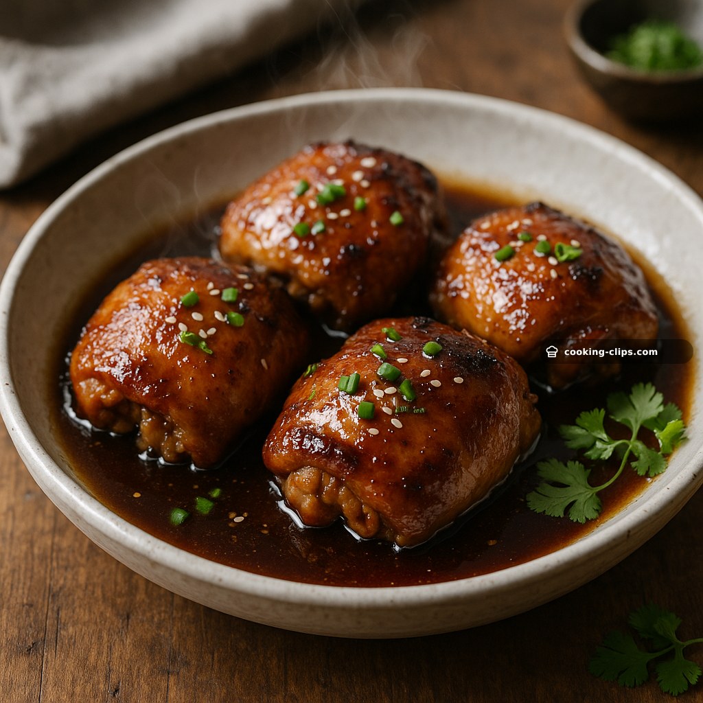 4-Ingredient Slow Cooker Brown Sugar Chicken Thighs — Dinner recipe