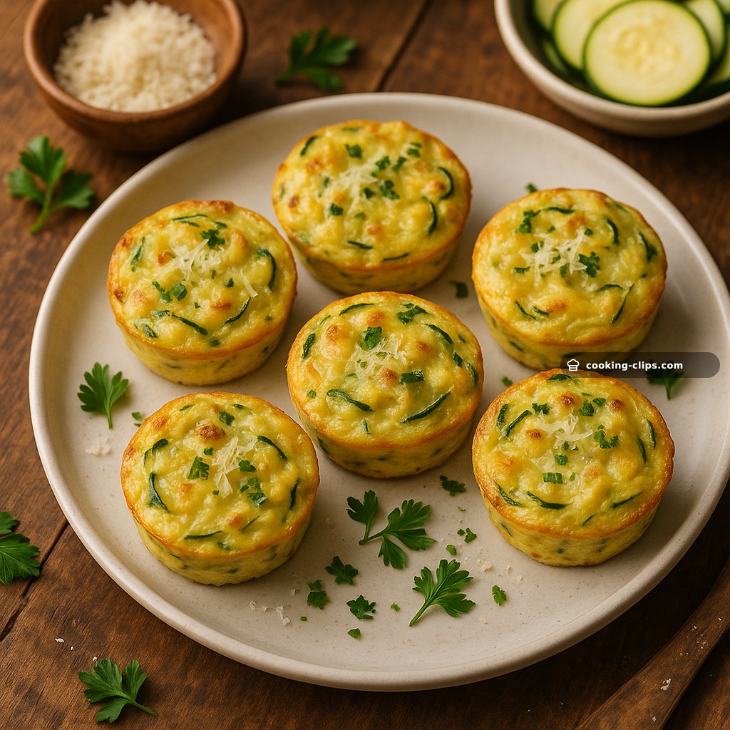 Soft Parmesan Zucchini-Potato Protein Muffins — Snack recipe