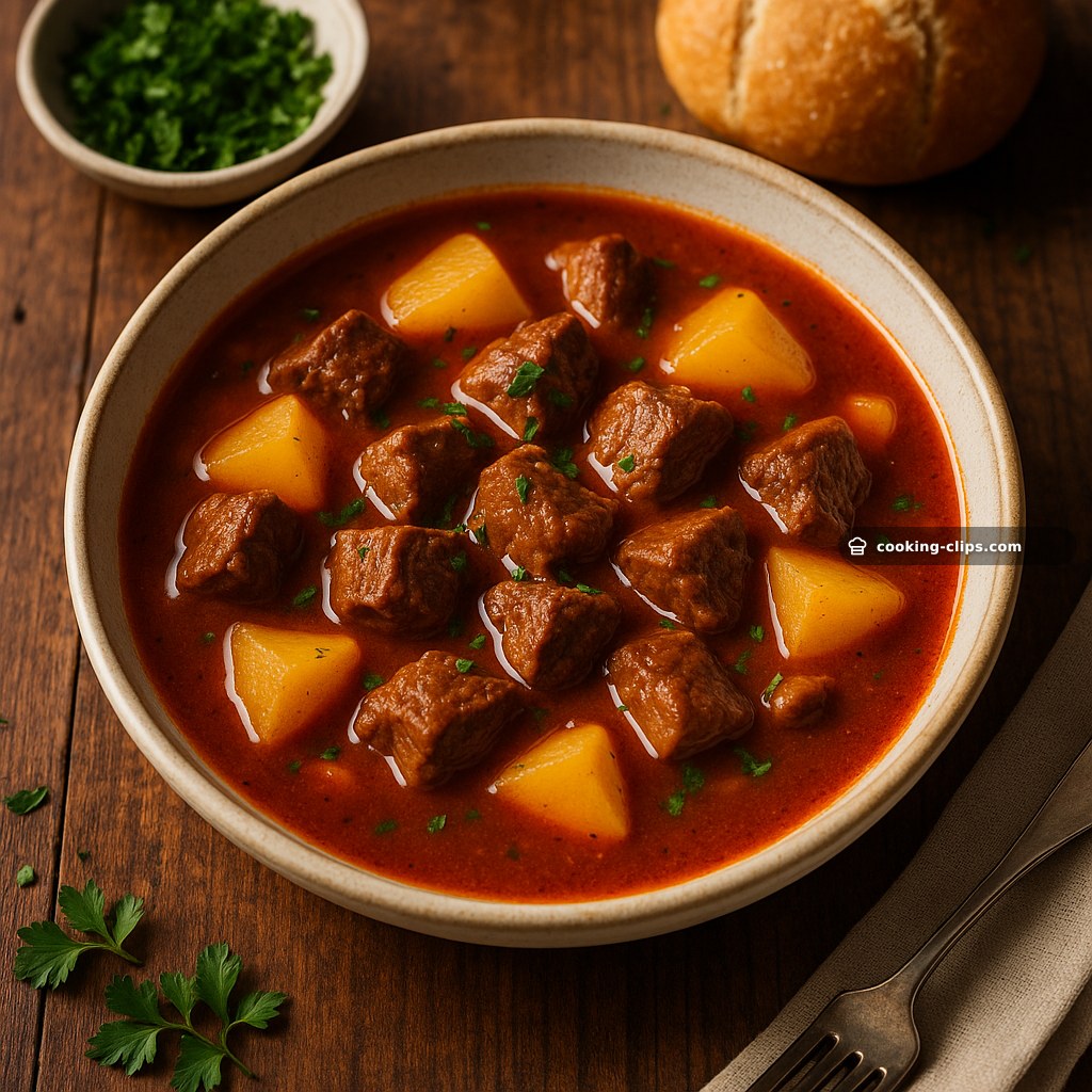 Hungarian-Style Beef Goulash (Gulyás) — Dinner recipe