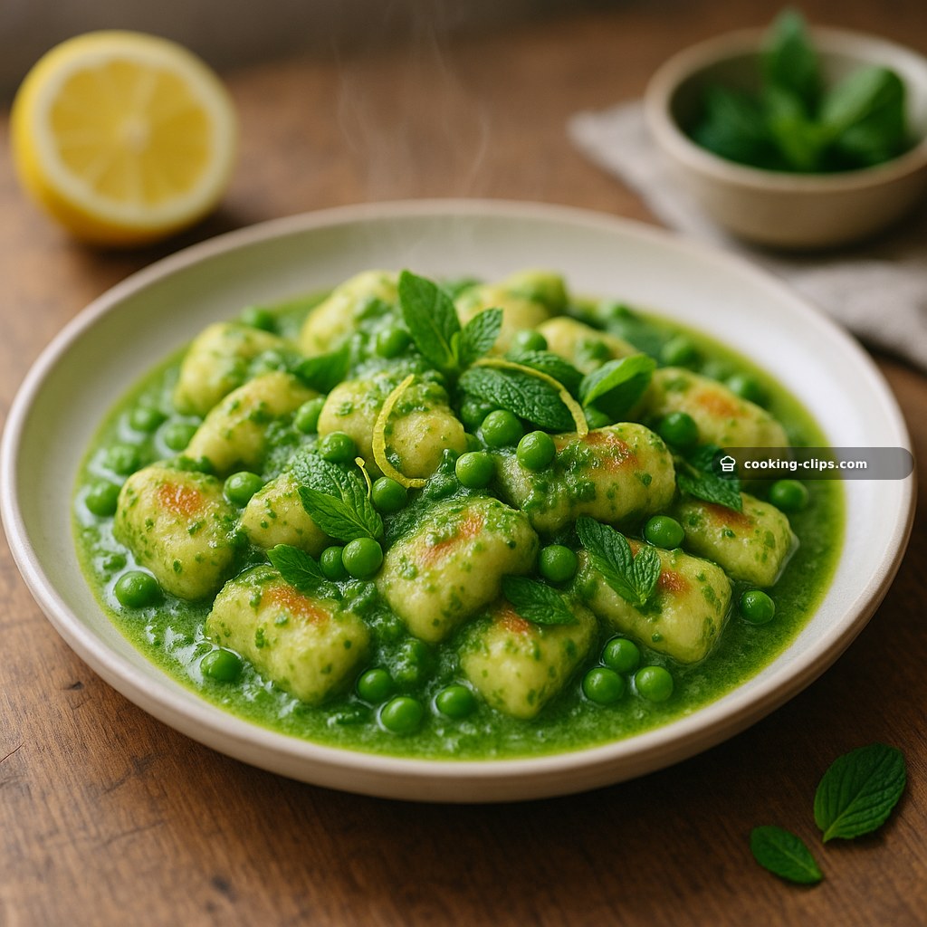 Spring Pea, Mint & Ricotta Gnocchi