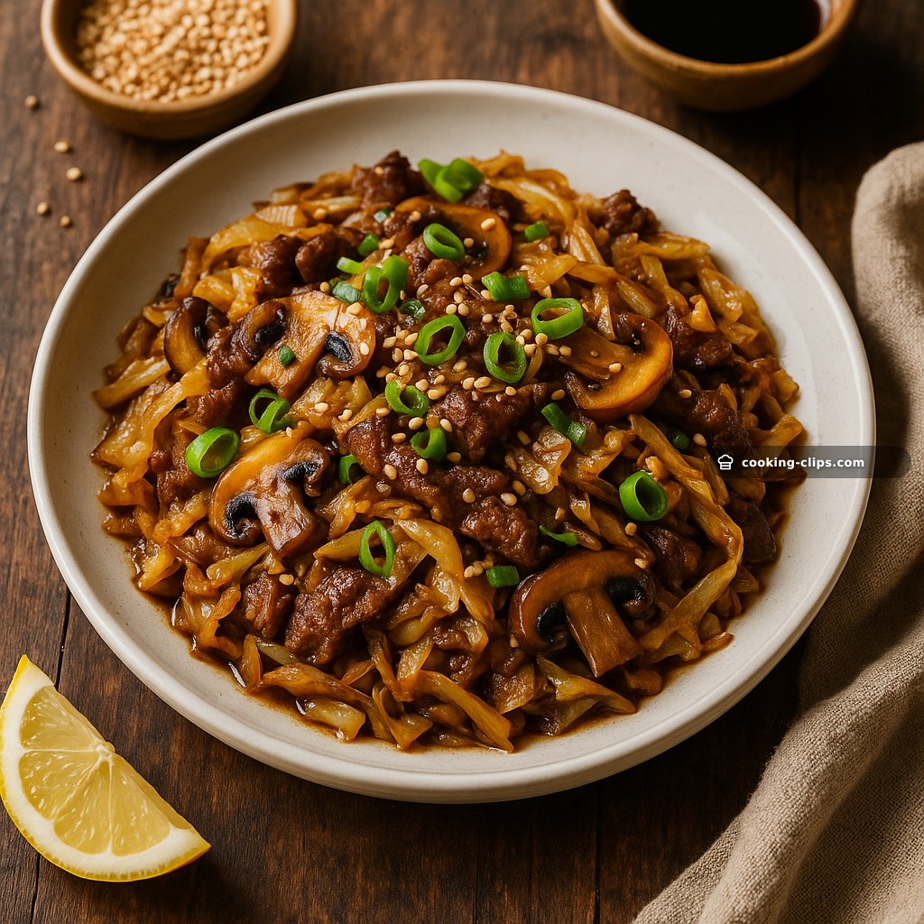 Savory Low-Carb Cabbage and Beef Stir-Fry — Dinner recipe