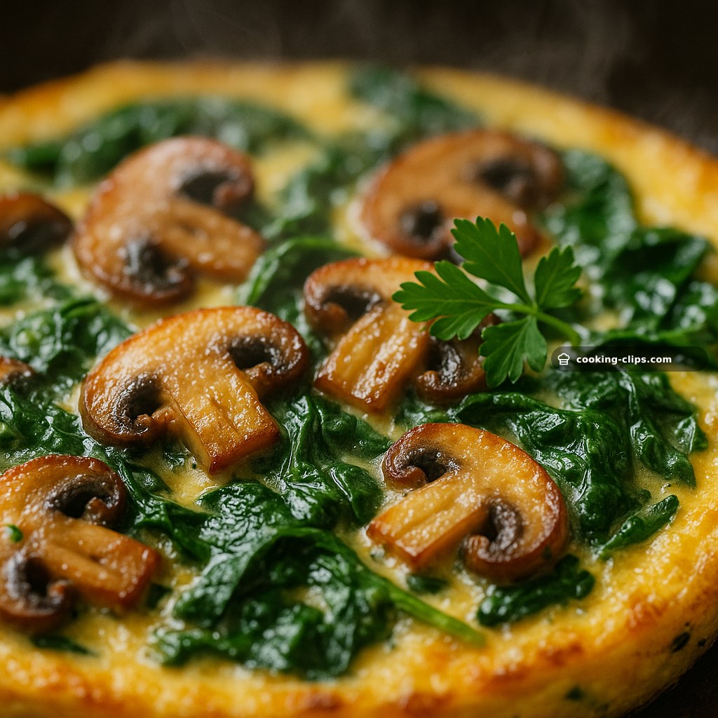 Mushroom and Spinach Frittata