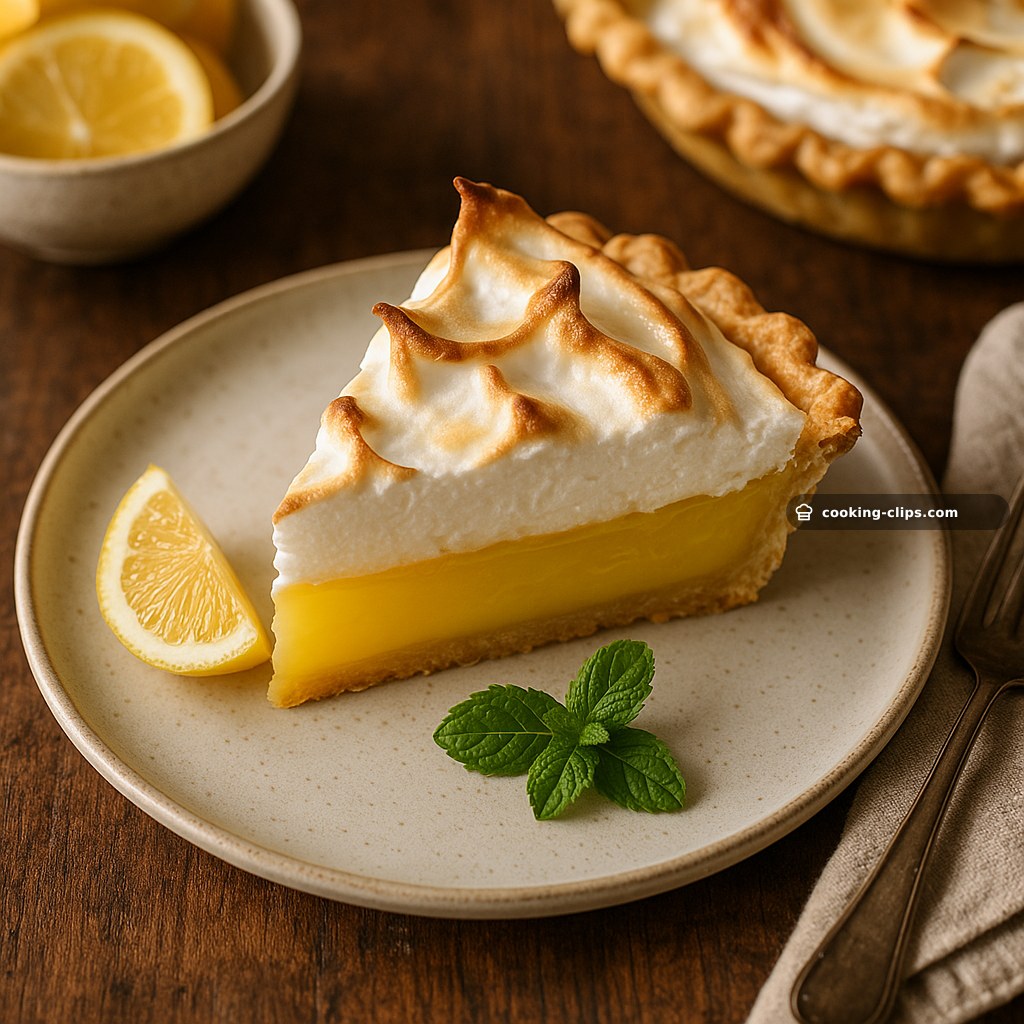 Lemon Meringue Pie with Buttery Homemade Crust — Dessert recipe