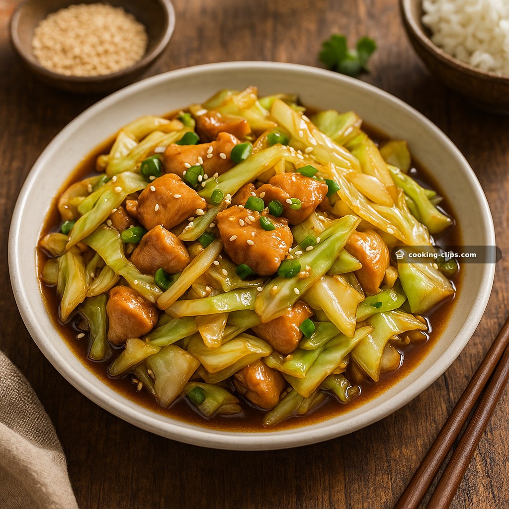Chinese Chicken Cabbage Stir-Fry — Dinner recipe