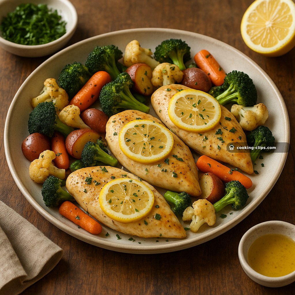 Lemon-Garlic Chicken & Veggie Sheet Pan Dinner — Dinner recipe