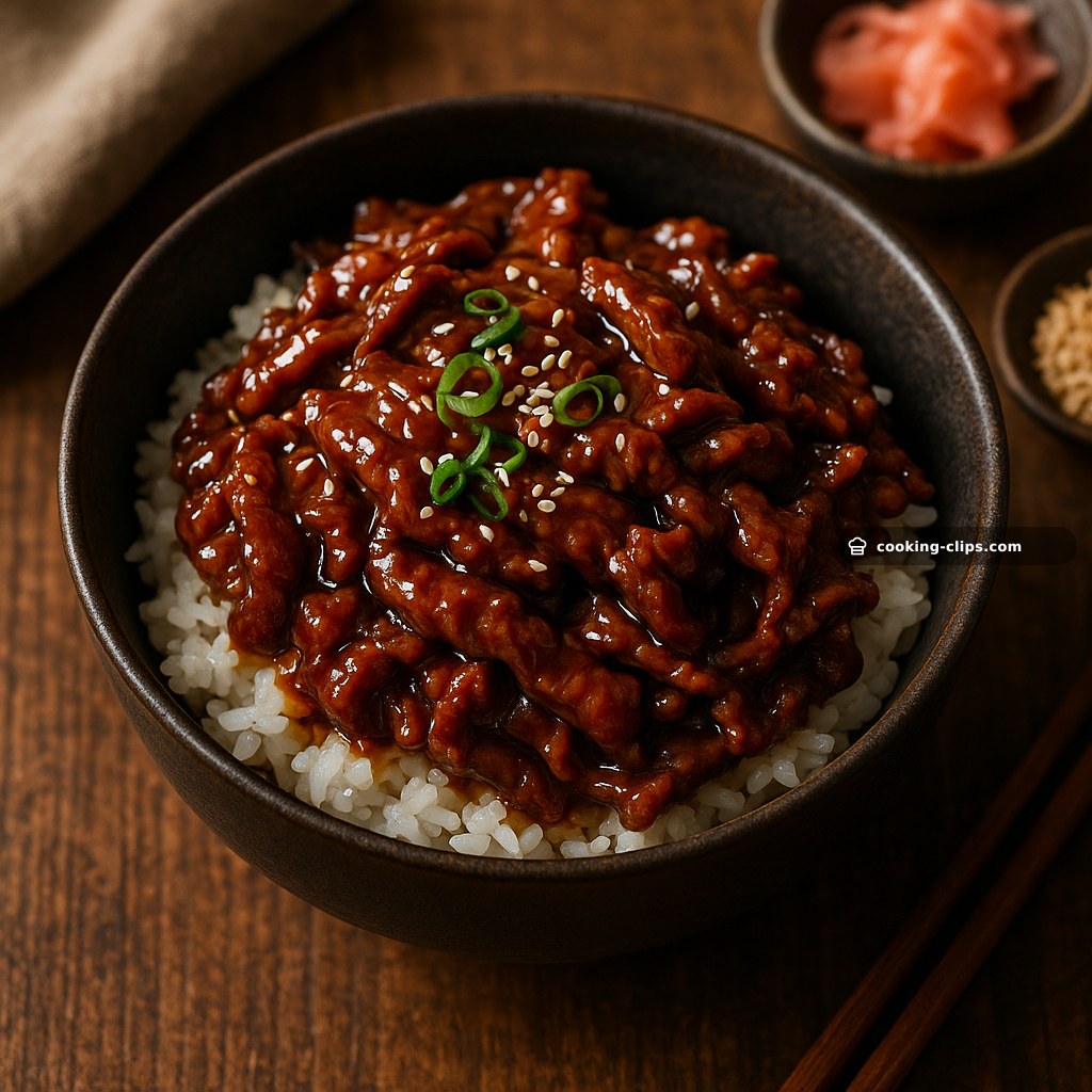 Teriyaki Beef Don (照り焼き牛丼) — Dinner recipe