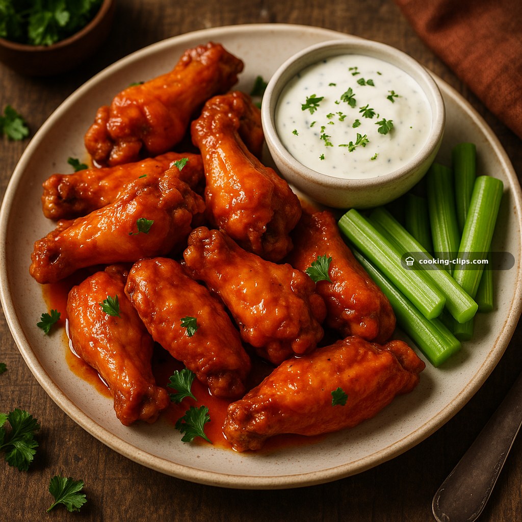 Buffalo Chicken Wings with Ranch — Snack recipe