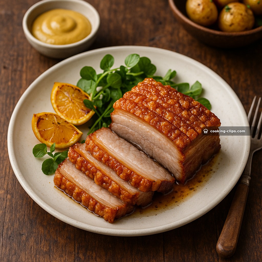 Crispy-Skinned Pork Belly (Oven Roast) — Dinner recipe