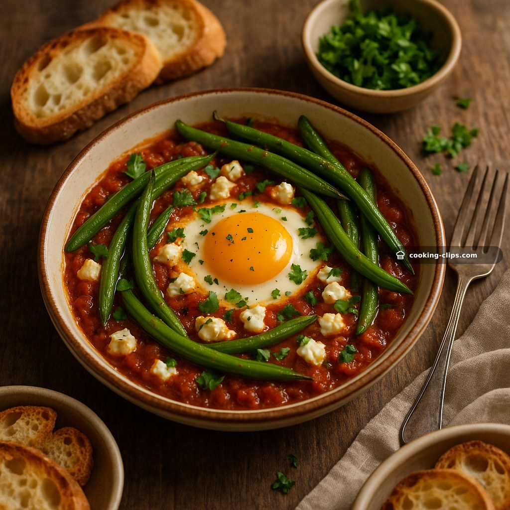 Huevos al Horno con Feta y Judías (Spanish Baked Eggs) — Breakfast recipe