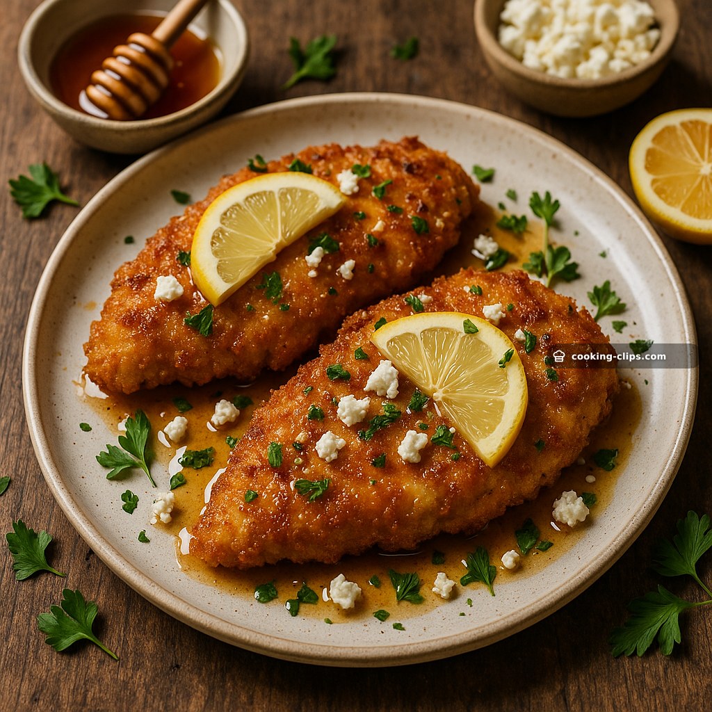 Crispy Hot Honey Lemon Feta Chicken — Dinner recipe