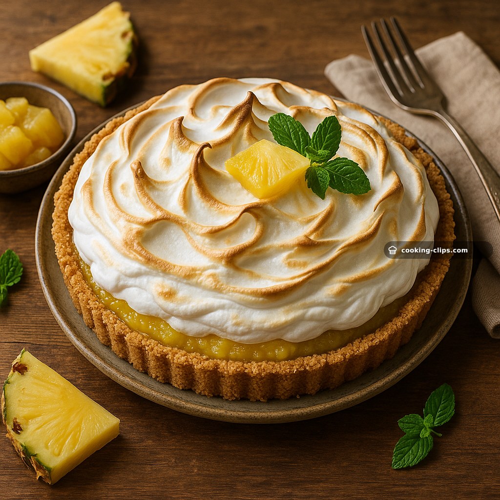 Pineapple Meringue Pie — Dessert recipe