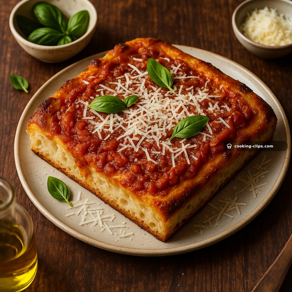 Pizza Siciliana (Sfincione) — Lunch recipe