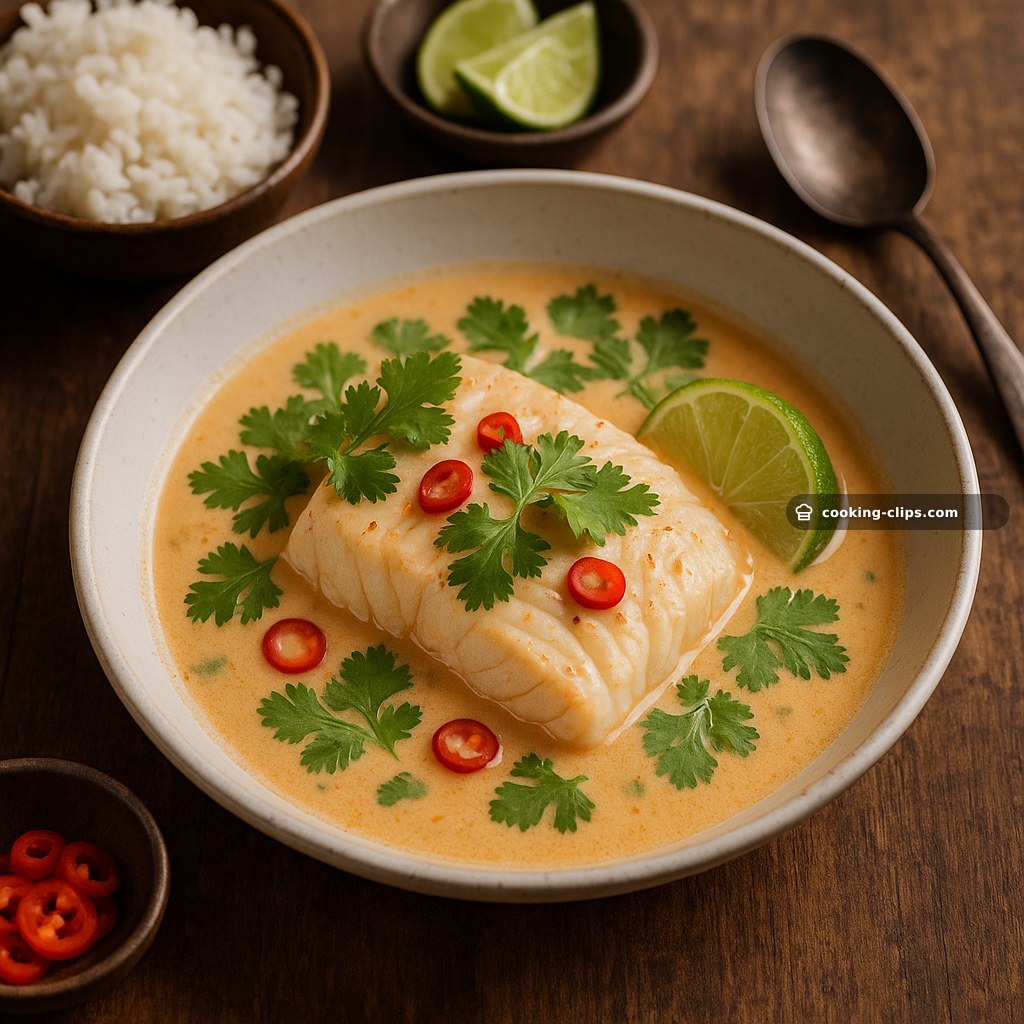Coconut Lime Poached Fish — Dinner recipe