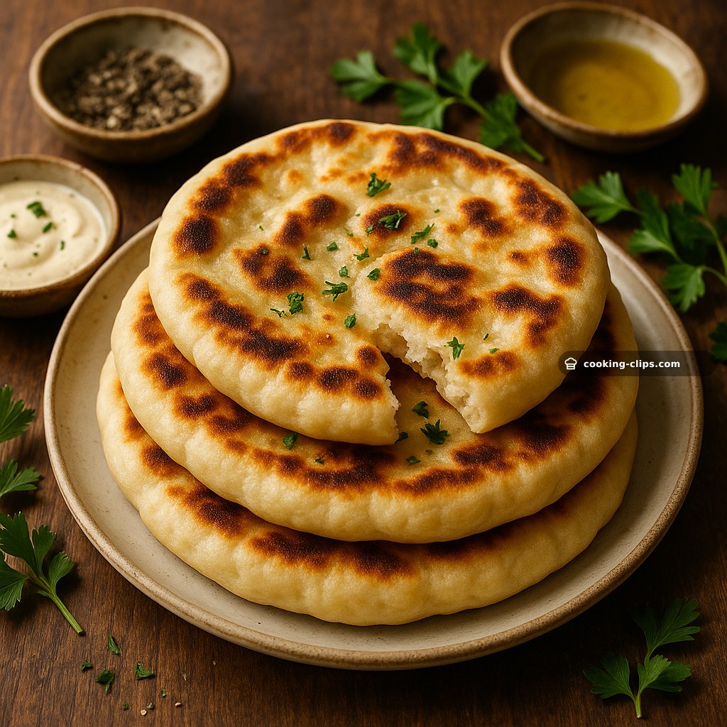 Moon Bread (Pan-Fried Flatbreads) — Snack recipe