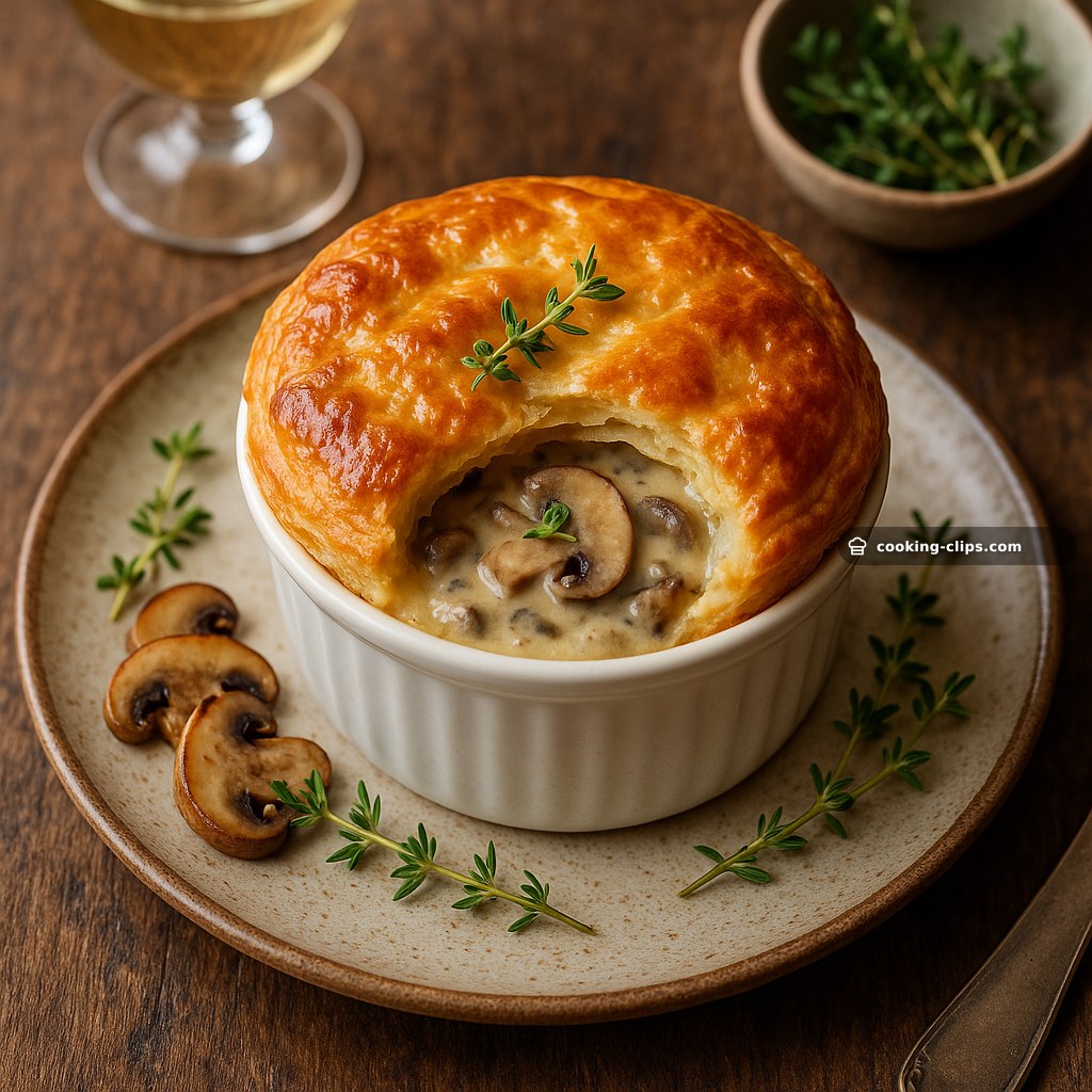 Tourtes Individuelles aux Champignons & Gruyère au Thym — Dinner recipe