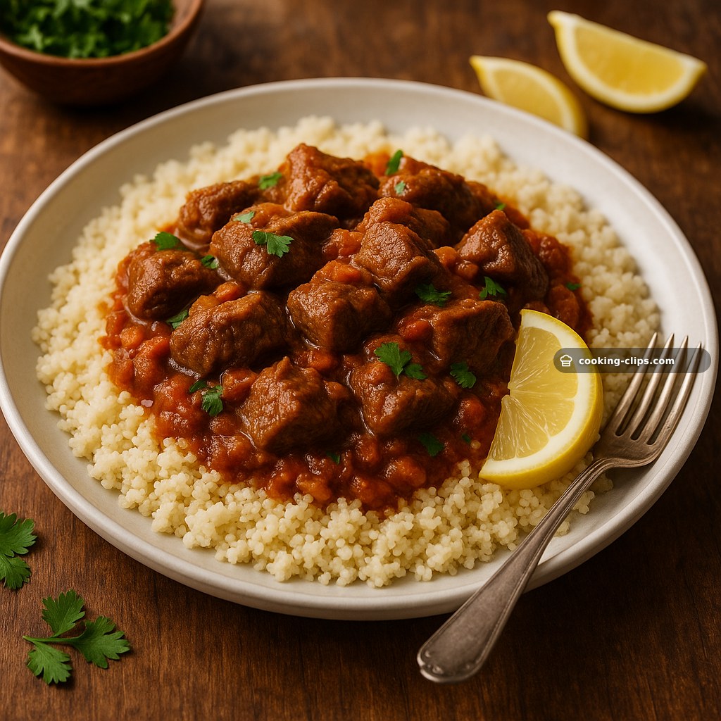 Moroccan Lamb Tagine-Style on Fluffy Couscous — Dinner recipe