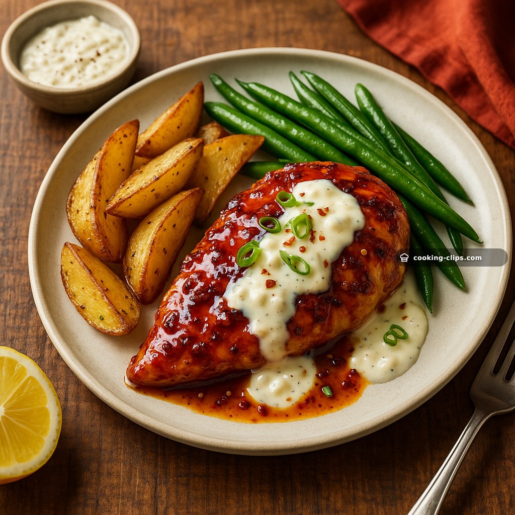 Firecracker Chicken with Cottage Cheese–Parmesan Sauce — Dinner recipe