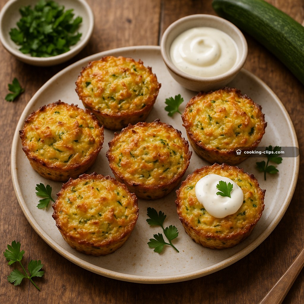 Crispy Parmesan Zucchini Potato Muffins — Snack recipe