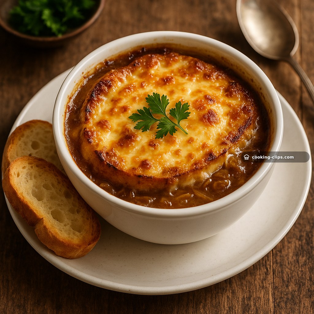 Soupe à l’Oignon Gratinée (French Onion Soup) — Dinner recipe