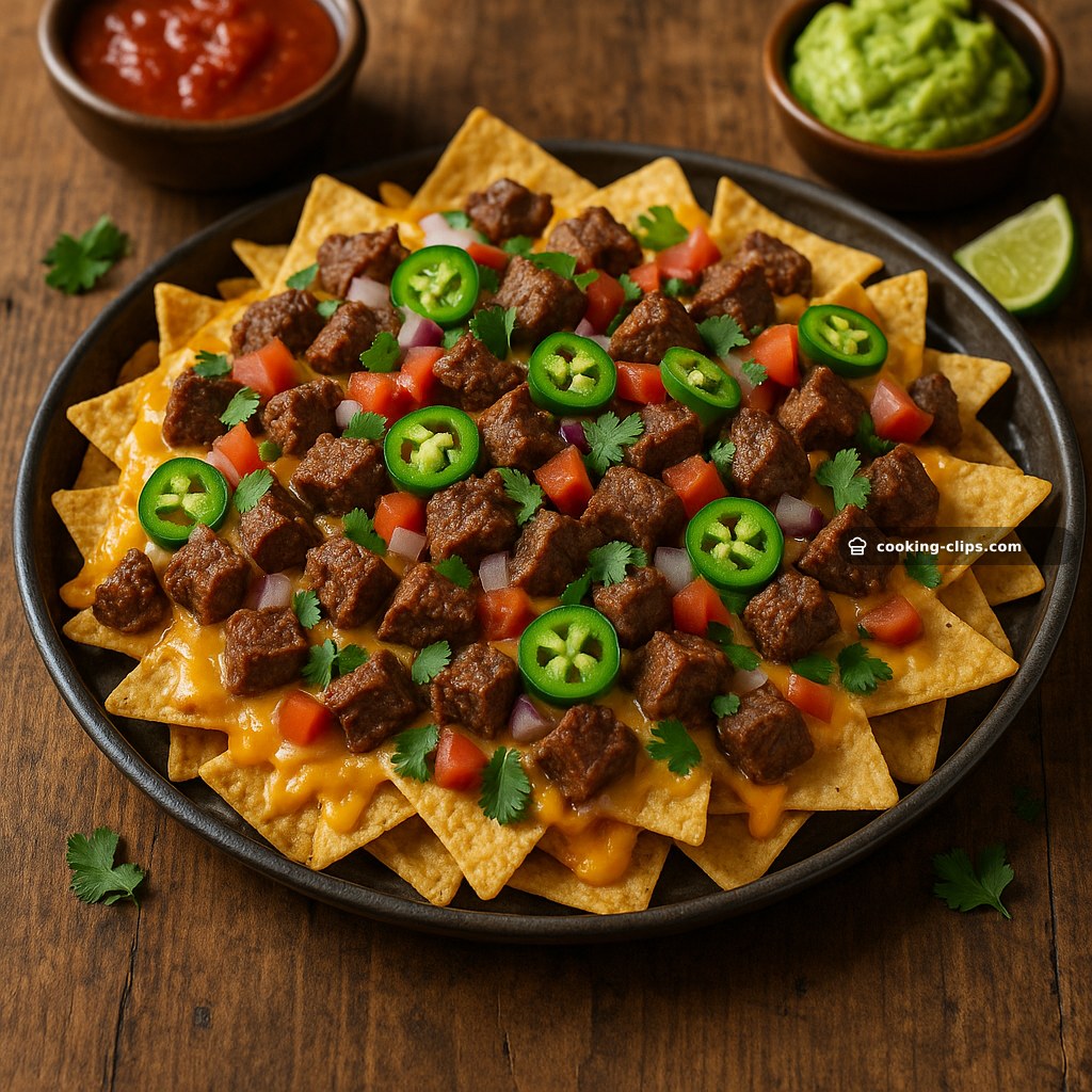 Nachos con Carne Asada — Snack recipe