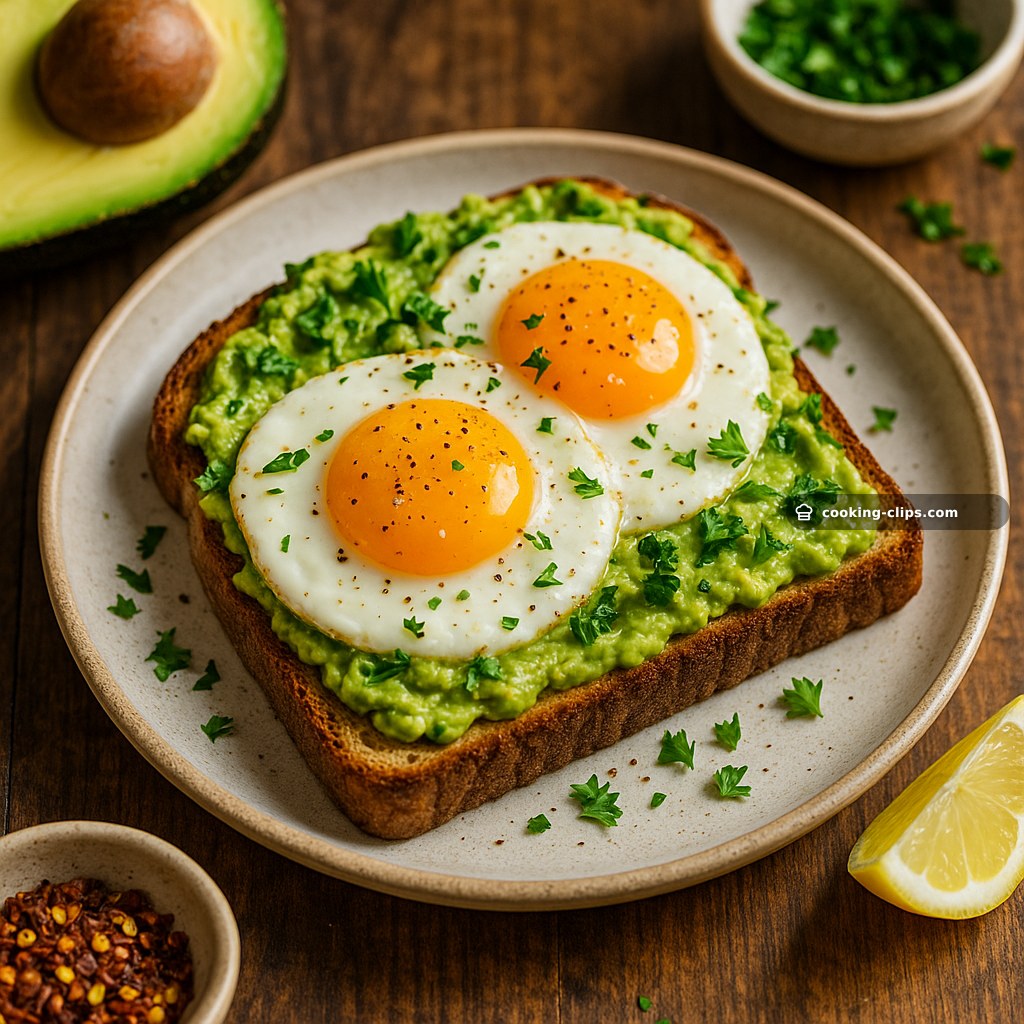 Healthy Avocado Egg Toast — Breakfast recipe