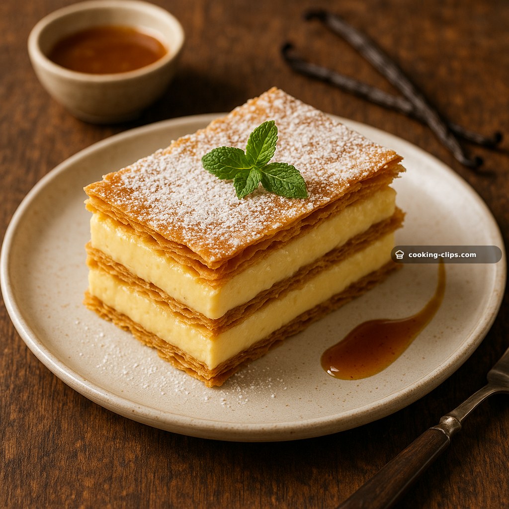 Mille-feuille à la vanille (French Vanilla Custard Slice) — Dessert recipe