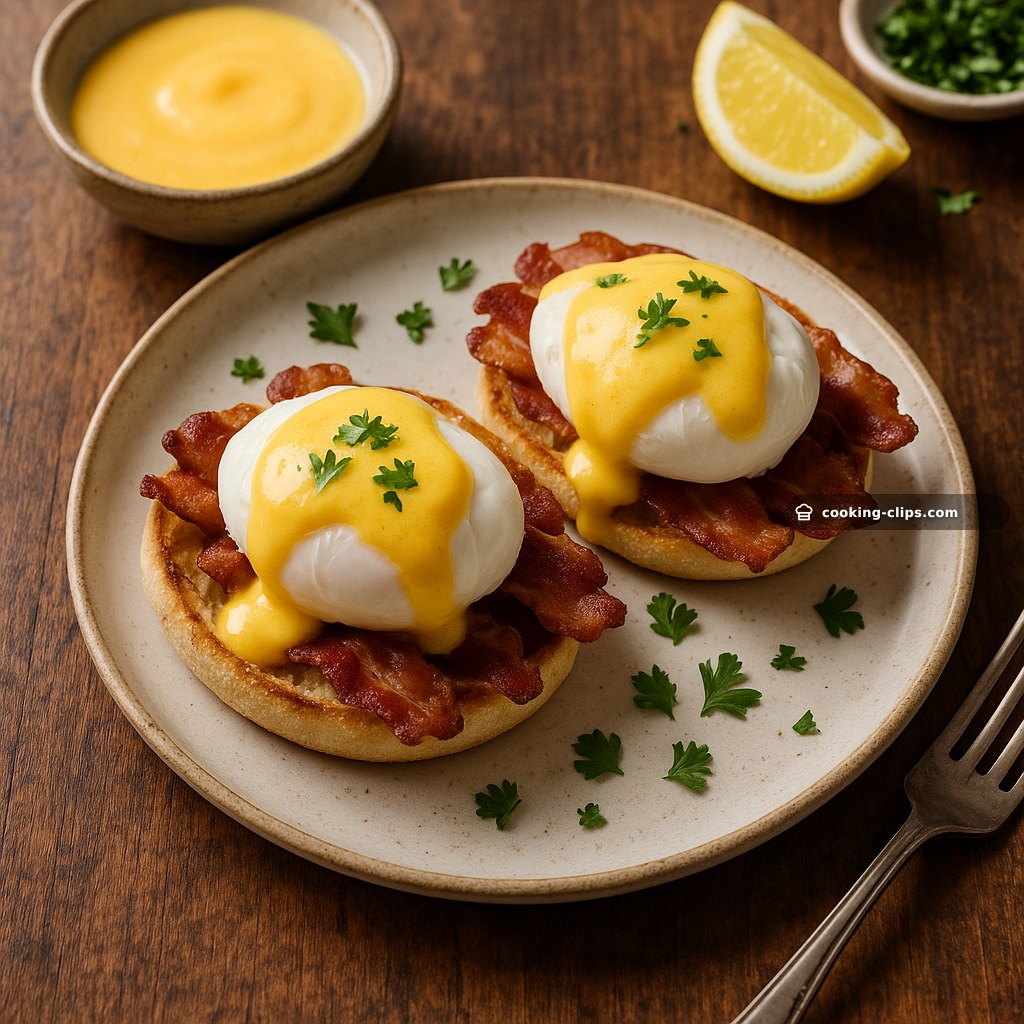 Eggs Benedict with Quick Blender Hollandaise — Breakfast recipe
