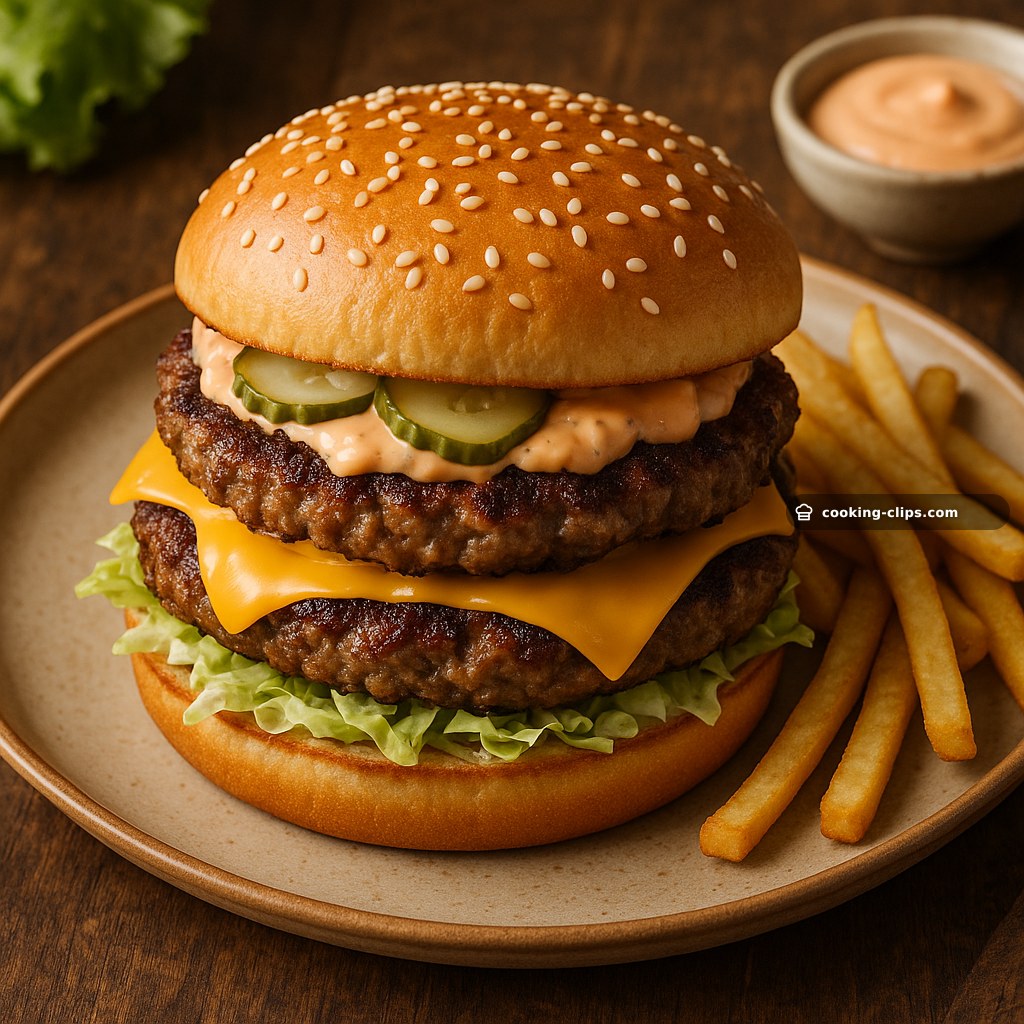Big Mac-Style “Grand Mac” Burger — Lunch recipe