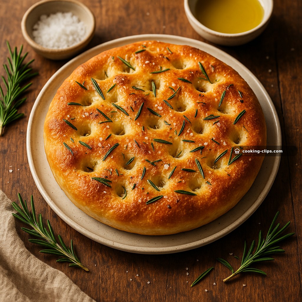 Focaccia Genovese (Rosemary & Sea Salt) — Snack recipe